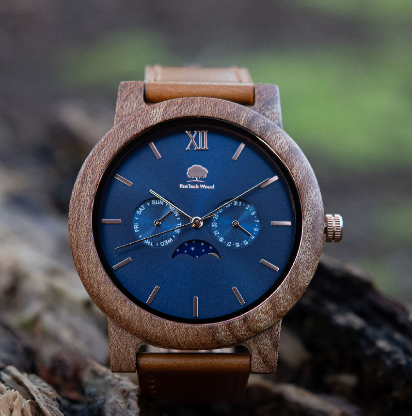Gents Elm Wood Watch