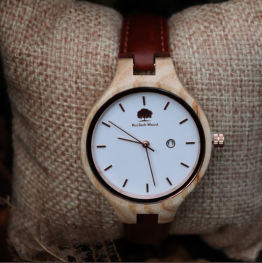 Ladies Ash Wood Watch
