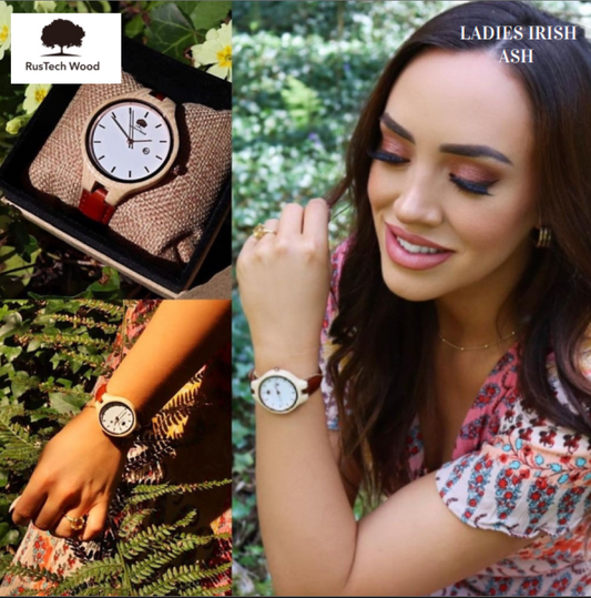 Ladies Ash Wood Watch